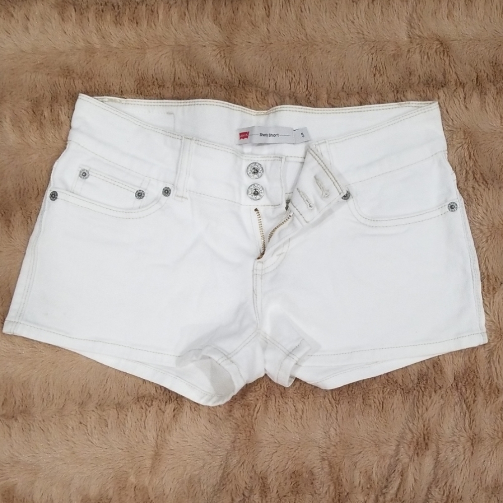 Levi's white shorts